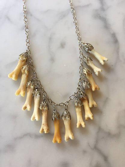 Lucky 13 Coyote Toe Charm Necklace