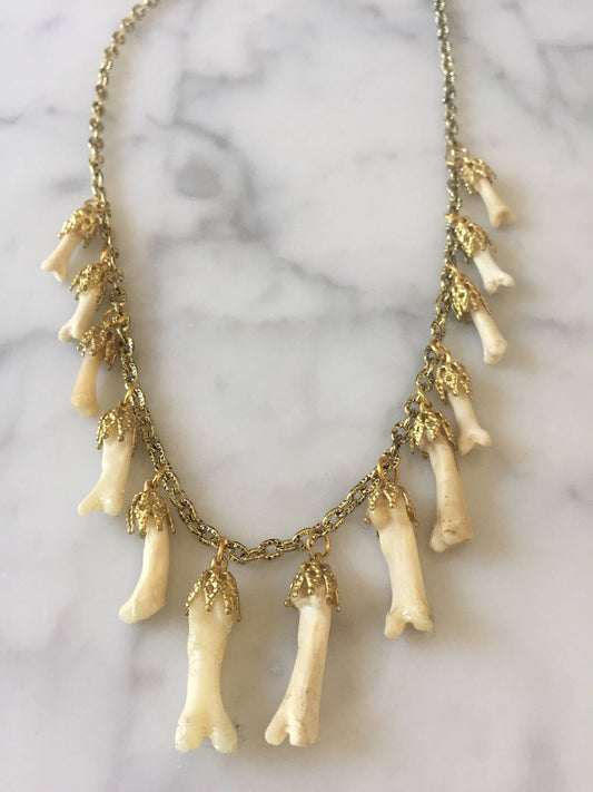 Lucky 13 Coyote Toe Charm Necklace