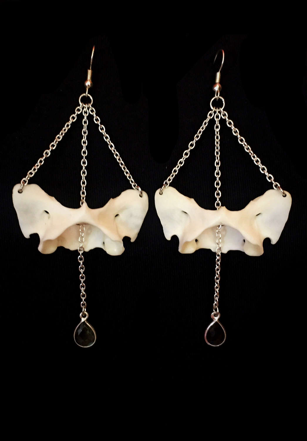Atlas Bone and Labradorite Earrings
