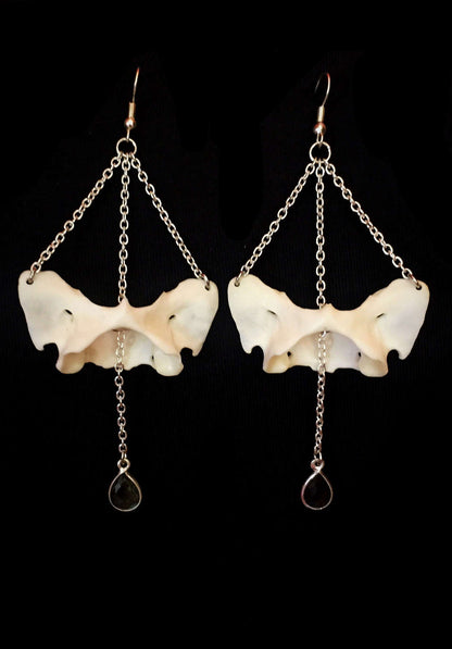 Atlas Bone and Labradorite Earrings