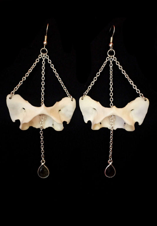 Atlas Bone and Labradorite Earrings