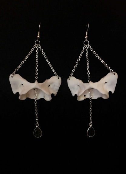 Atlas Bone and Labradorite Earrings