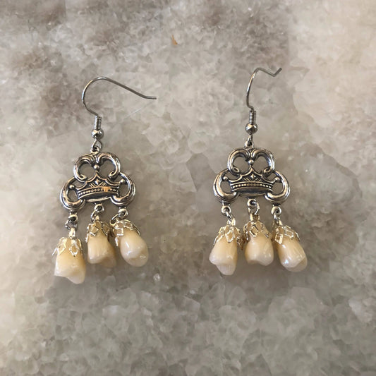 Royal Tooth Fairy Dangle Earrings