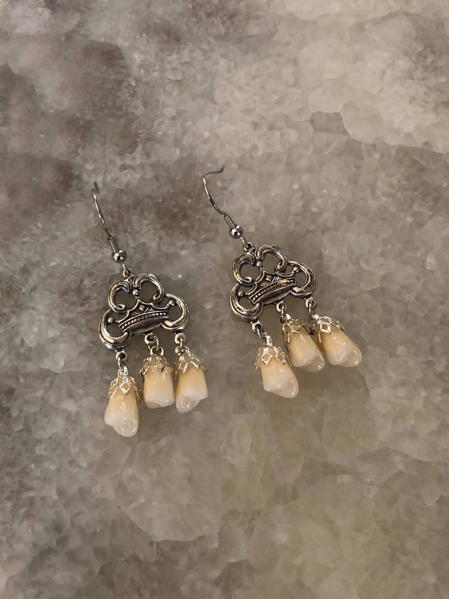 Royal Tooth Fairy Dangle Earrings