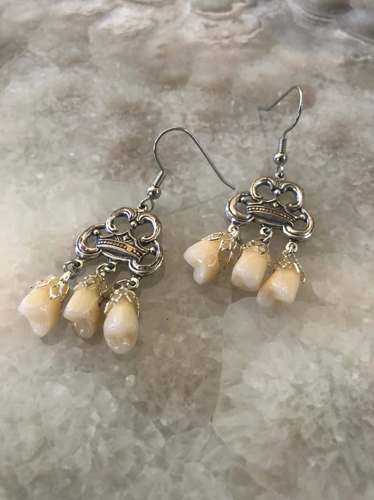 Royal Tooth Fairy Dangle Earrings