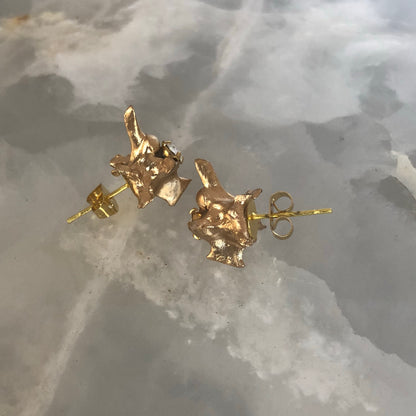Vertebrae Crystal Stud Earrings