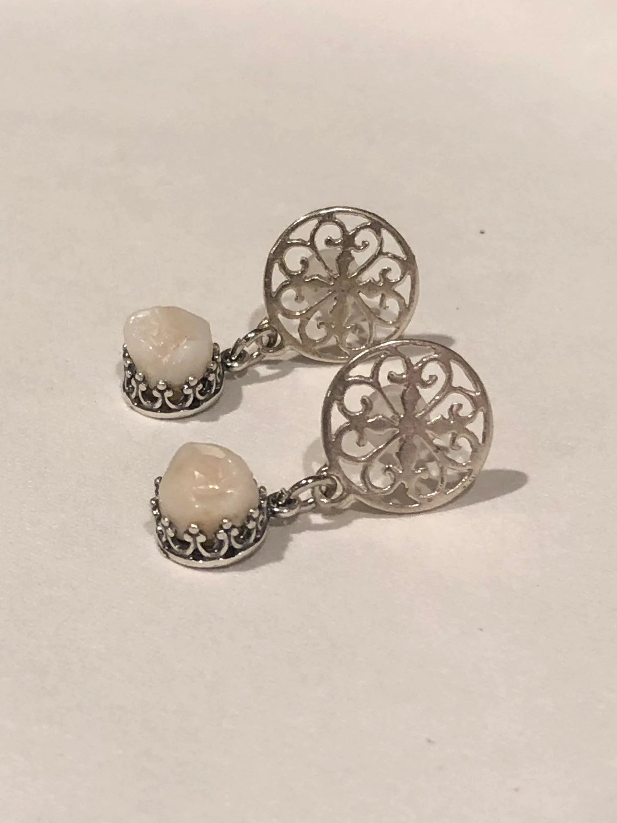 Memento Mori Ornate Molar Earrings