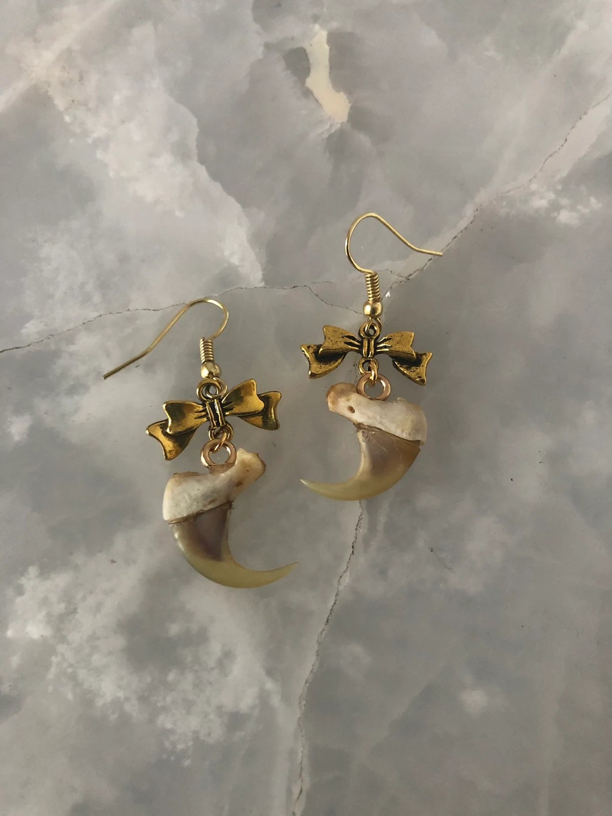 Authentic Claw and Bow Earrings