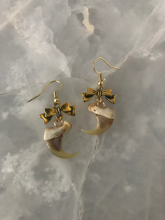 Authentic Claw and Bow Earrings
