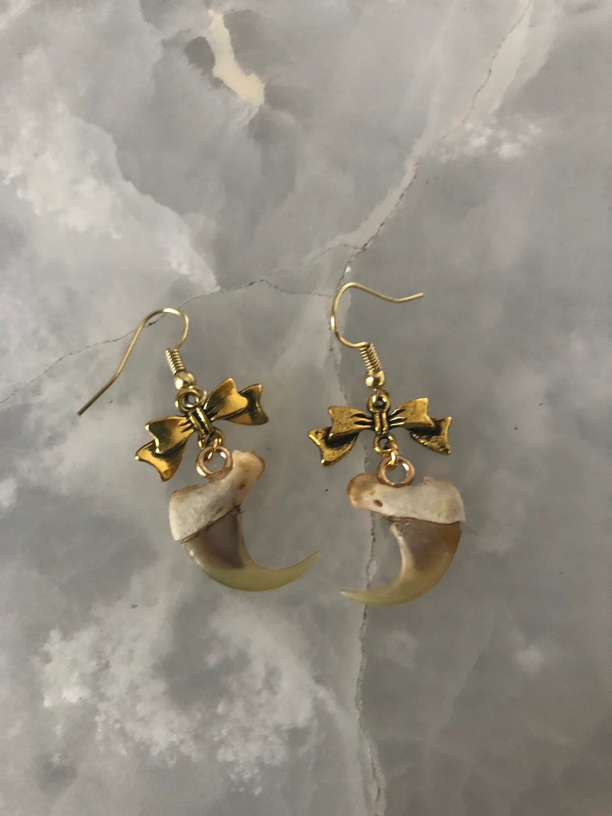 Authentic Claw and Bow Earrings