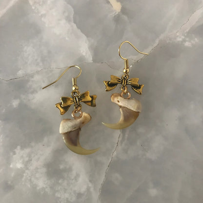 Authentic Claw and Bow Earrings