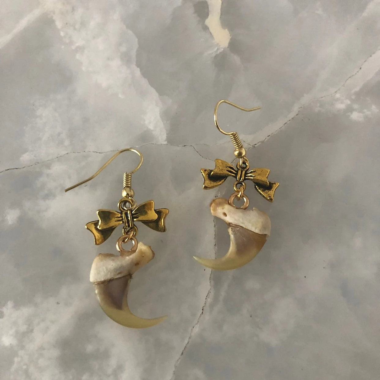 Authentic Claw and Bow Earrings