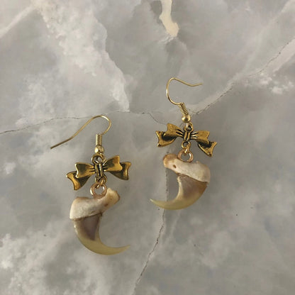 Authentic Claw and Bow Earrings