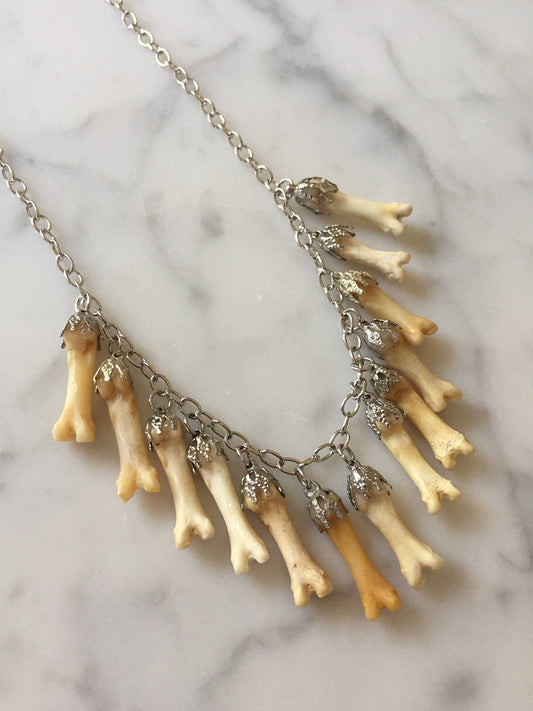 Lucky 13 Coyote Toe Charm Necklace
