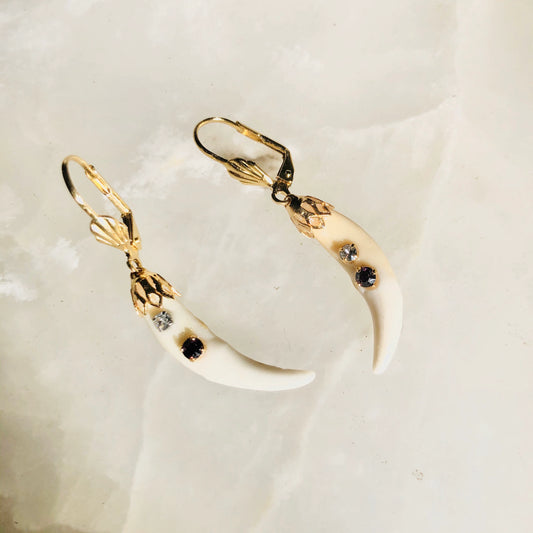 Crystal Fang Earrings