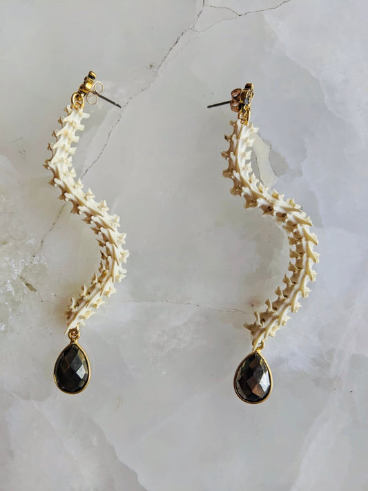 Serpentine Stone Earrings
