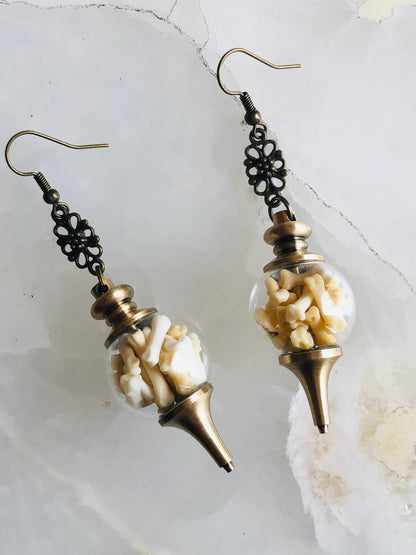 Ossuary Bone Earrings