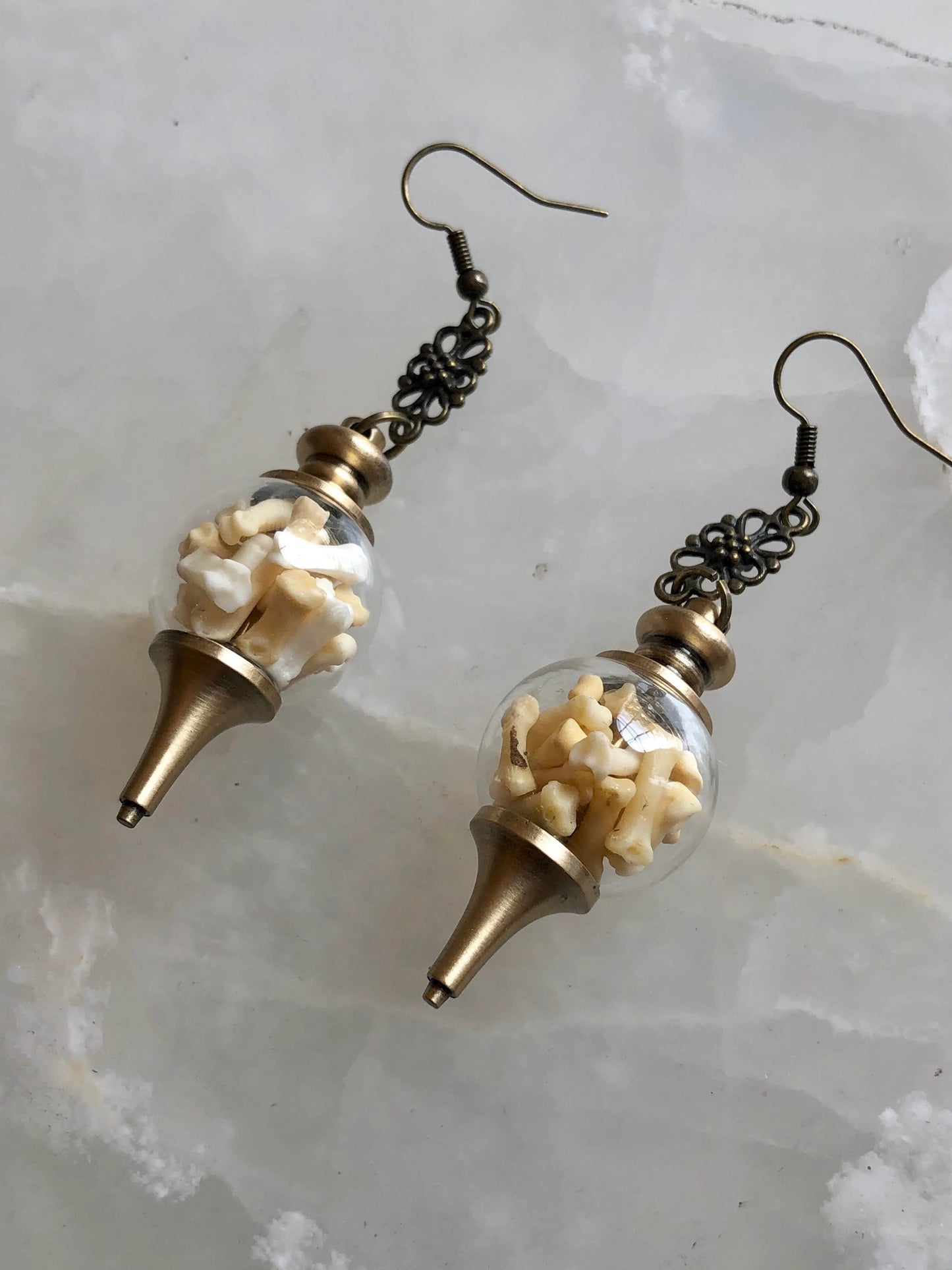 Ossuary Bone Earrings
