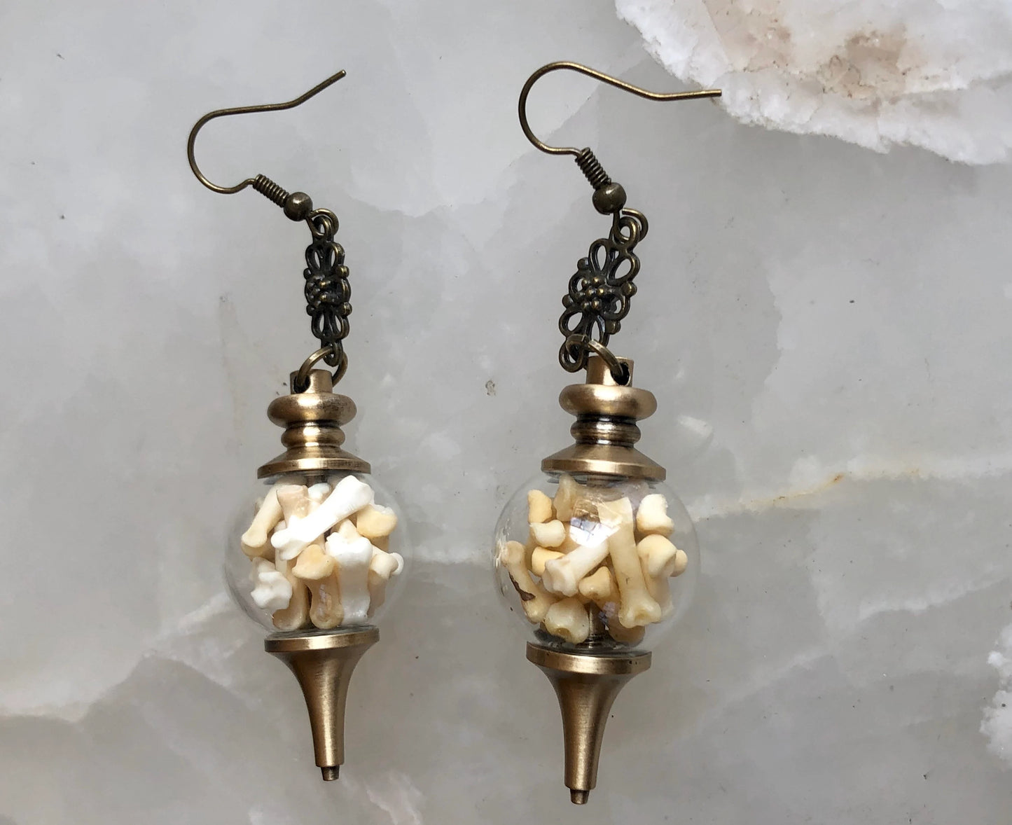 Ossuary Bone Earrings
