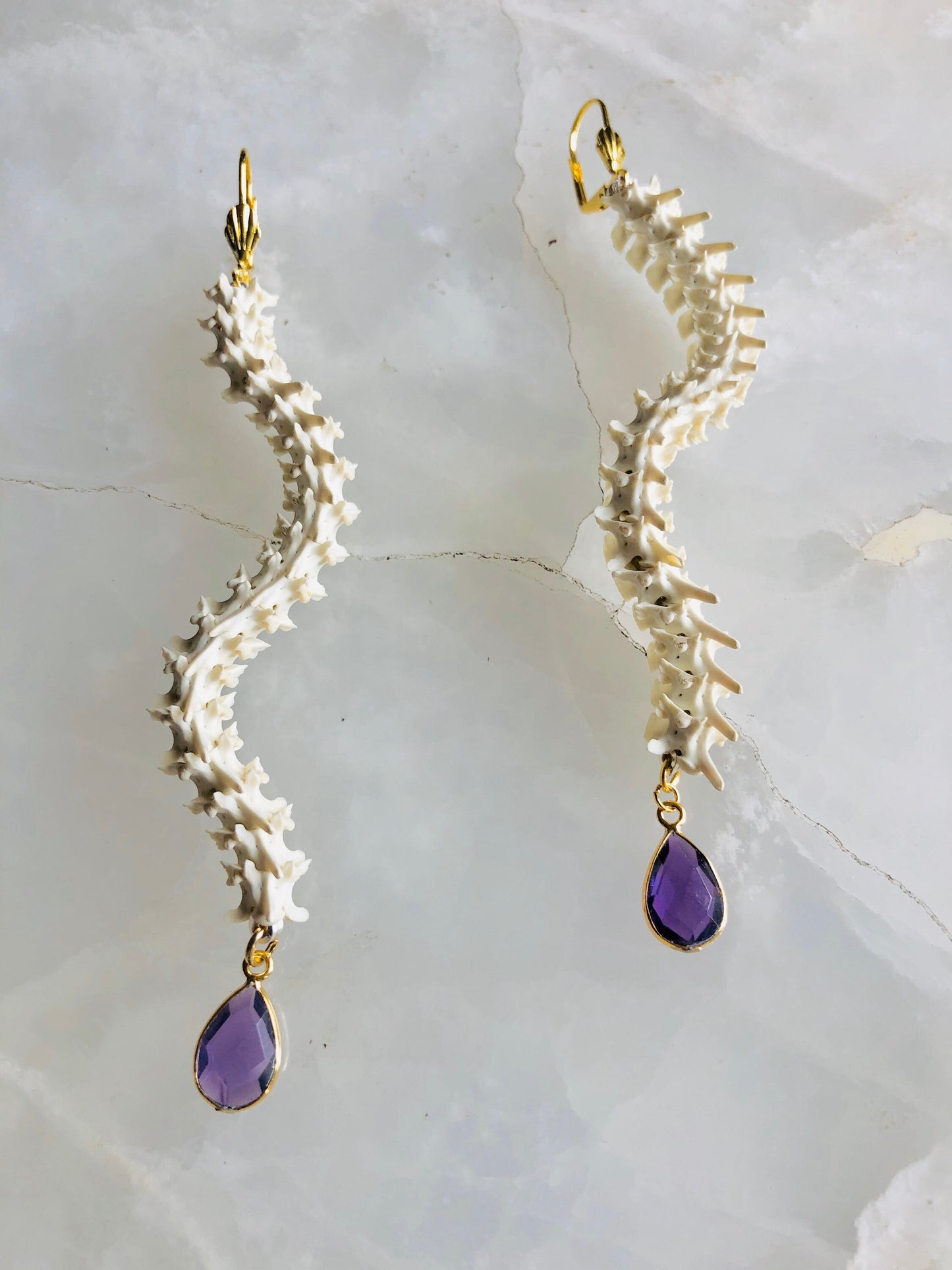 Serpentine Stone Earrings