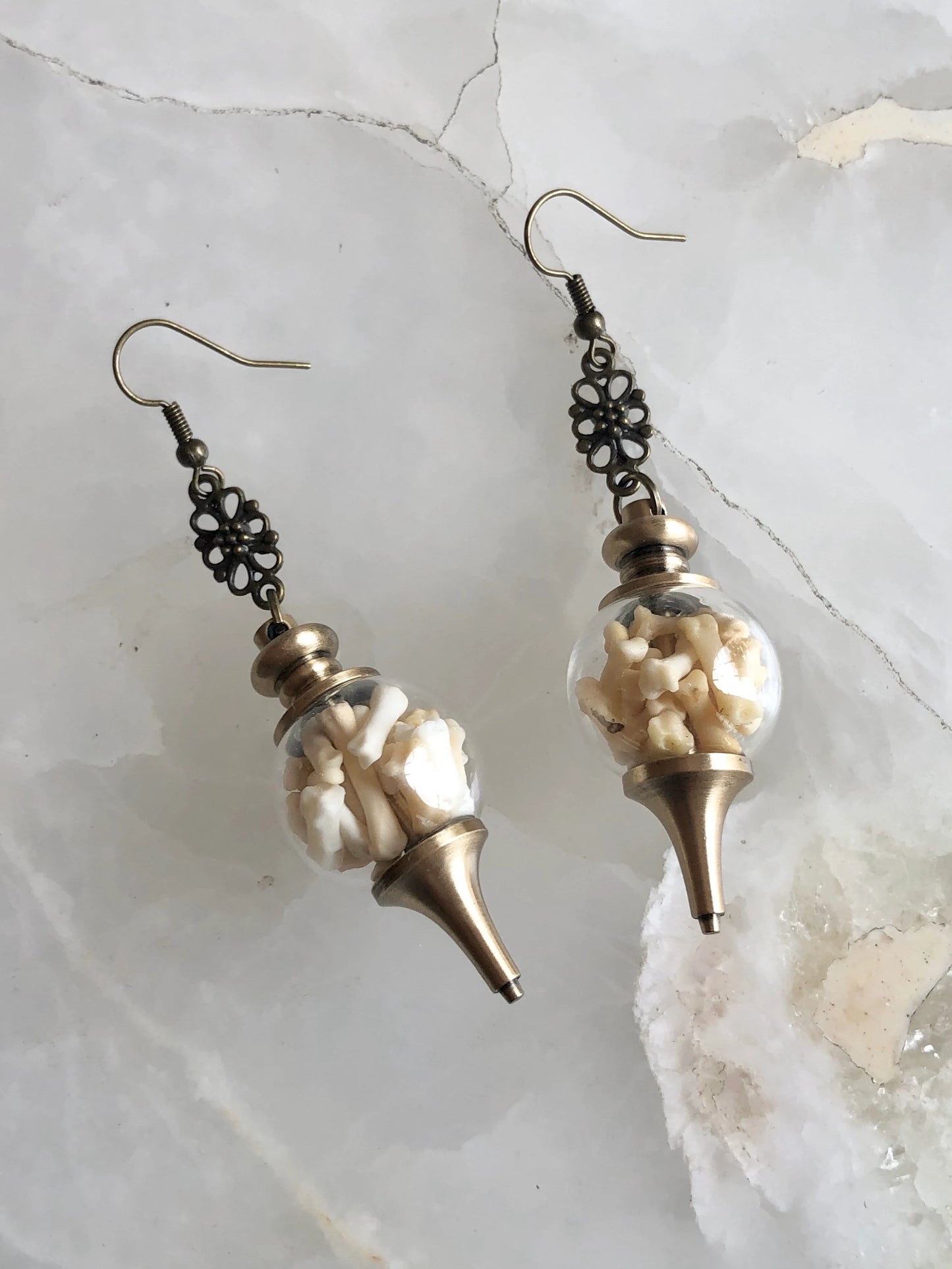 Ossuary Bone Earrings