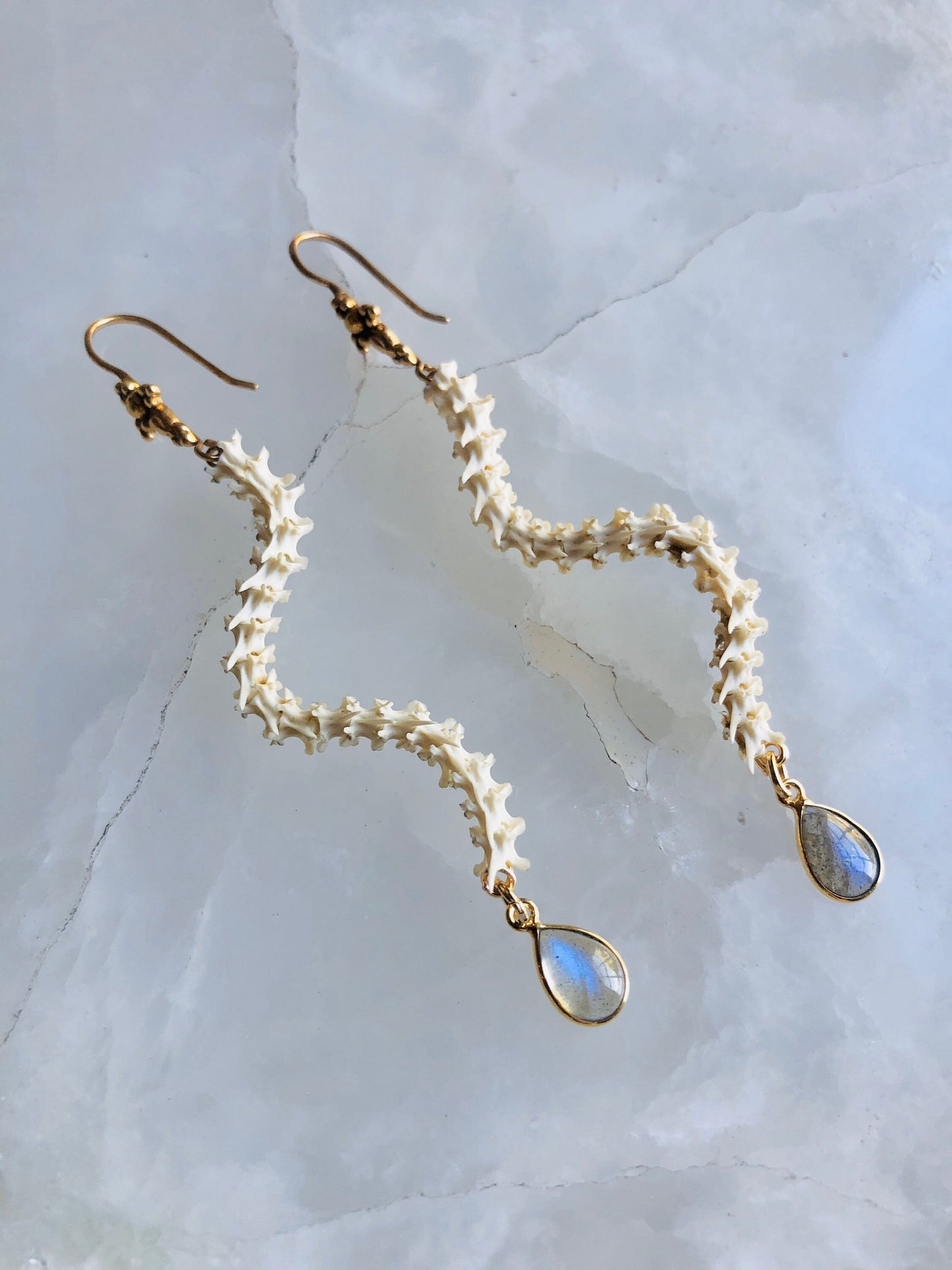 Serpentine Stone Earrings