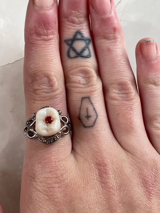 Red Cavity Molar Ring
