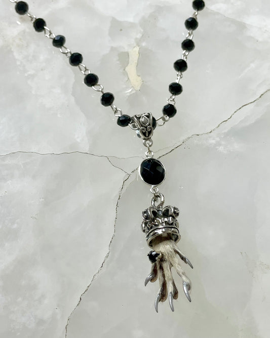 Royal Gothic Rodent Paw Necklace