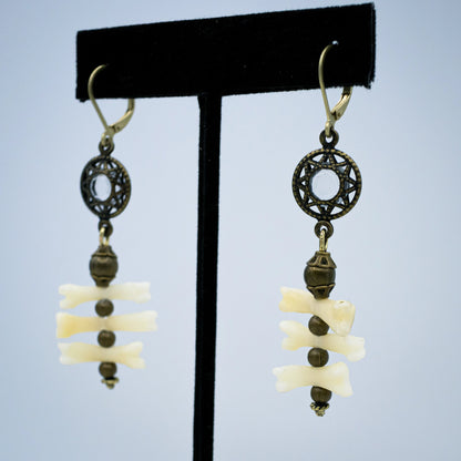 Triple Bone Earrings