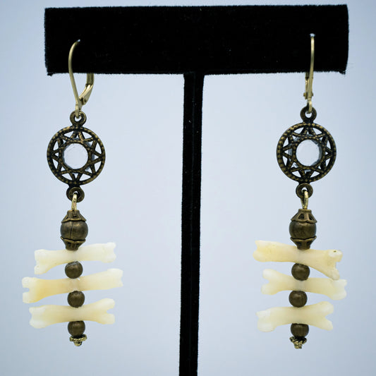 Triple Bone Earrings