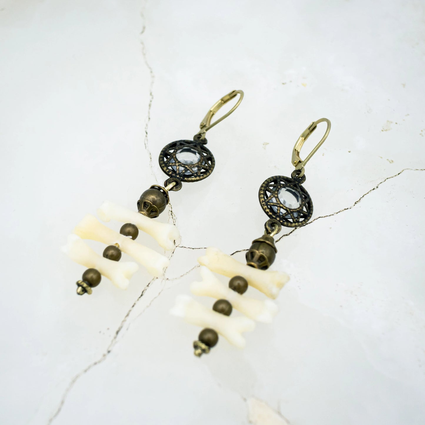 Triple Bone Earrings