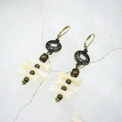 Triple Bone Earrings