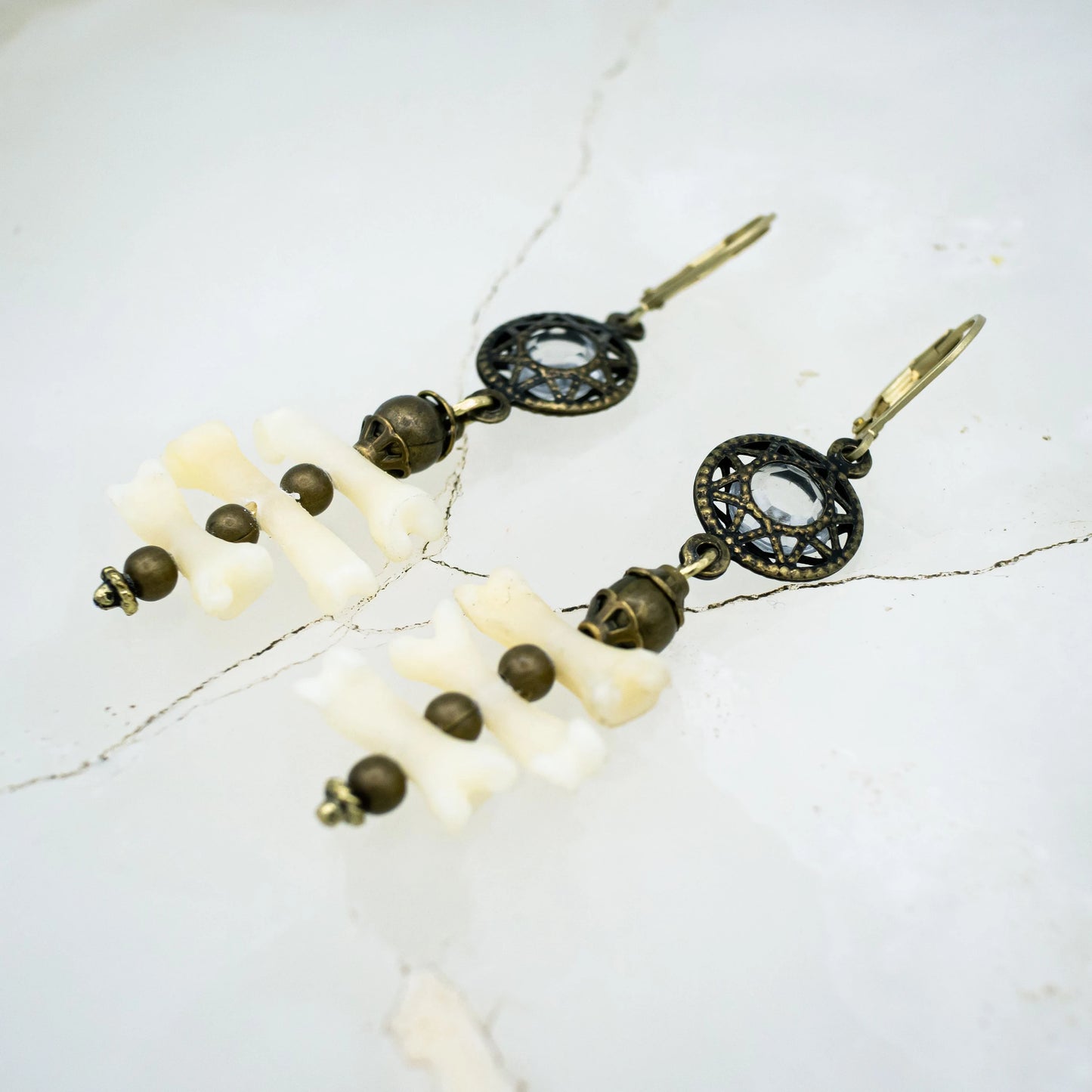 Triple Bone Earrings