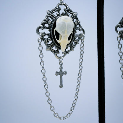 Victorian Gothic Mouse Skull Earrings