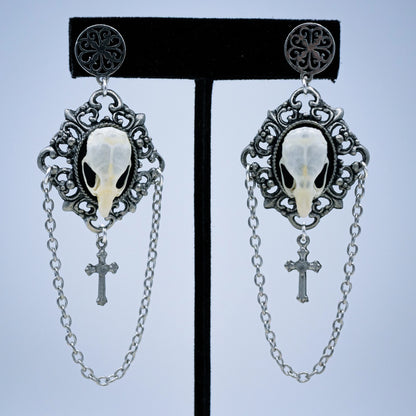 Victorian Gothic Mouse Skull Earrings