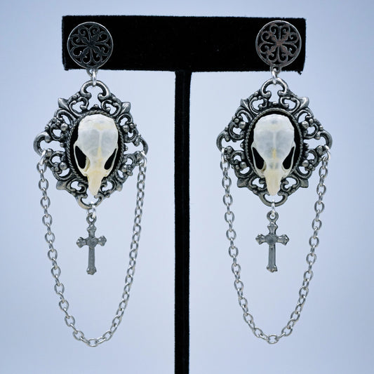 Victorian Gothic Mouse Skull Earrings