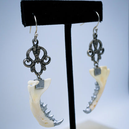 Dearly Departed Mink Jaw Earrings