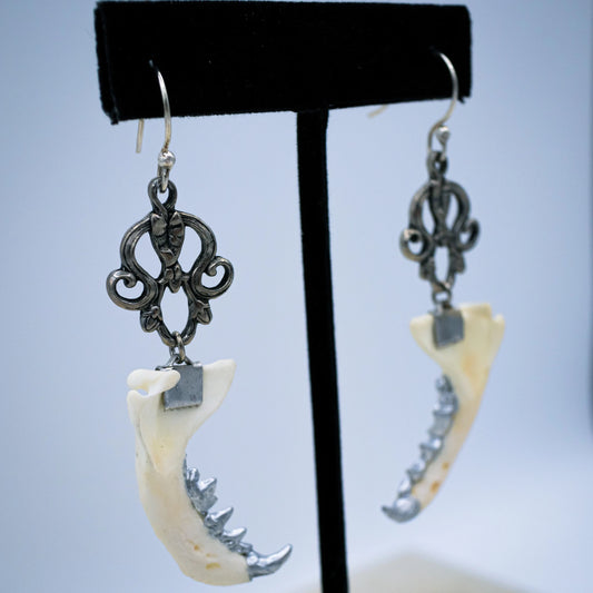 Dearly Departed Mink Jaw Earrings