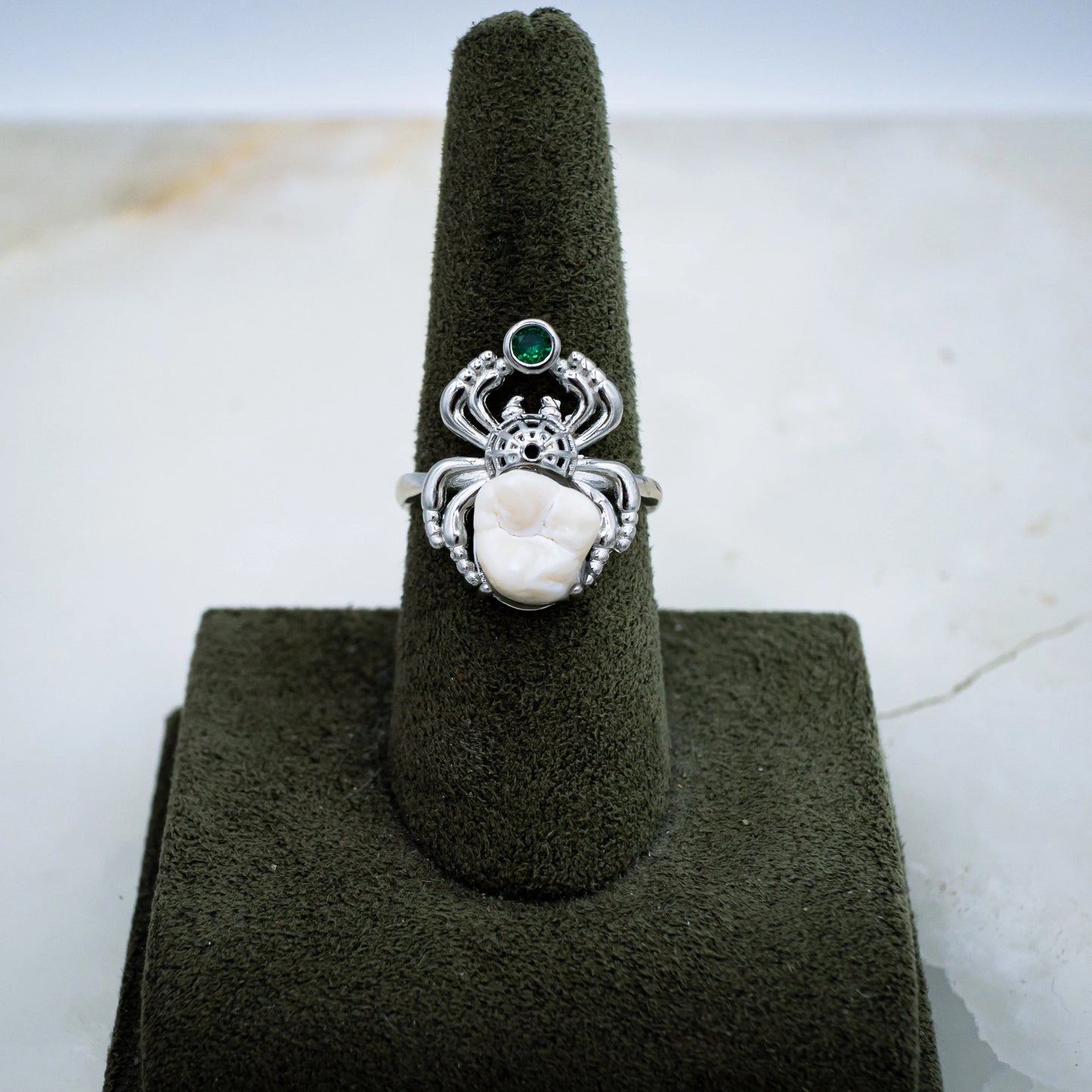 Human Molar Spider Ring