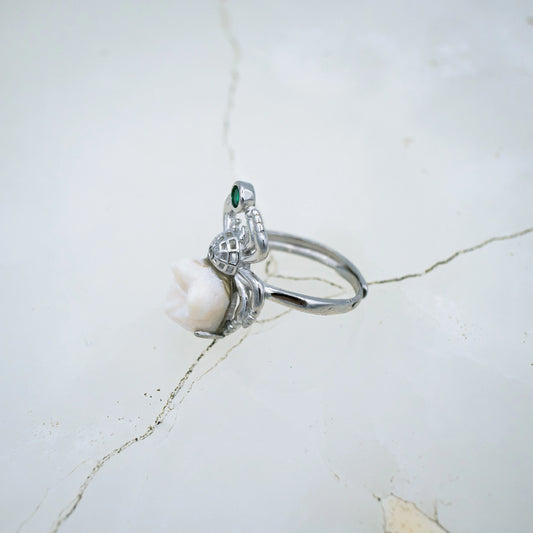Human Molar Spider Ring