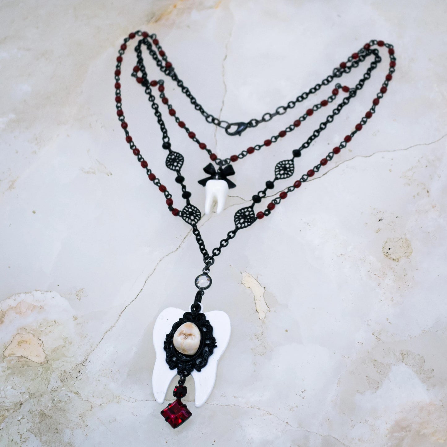 Gothic Tooth Fairy Layered Choker