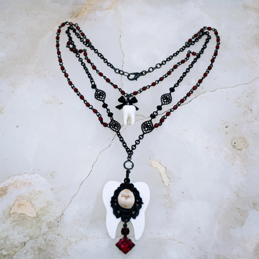 Gothic Tooth Fairy Layered Choker