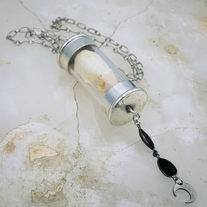 Weasel Skull Ossuary Necklace