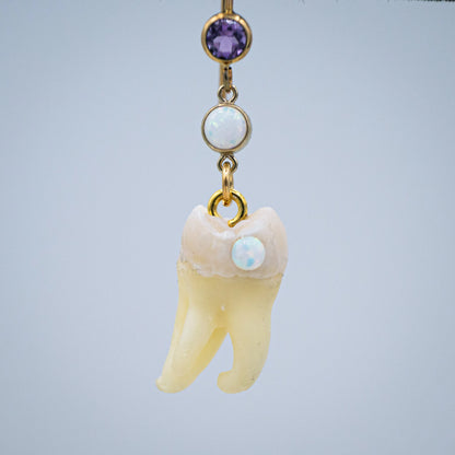 Tooth Fairy's Opal Molar Earrings