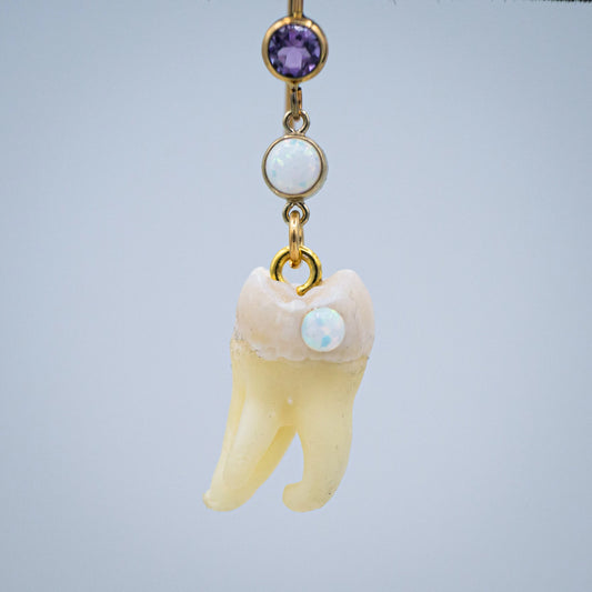 Tooth Fairy's Opal Molar Earrings