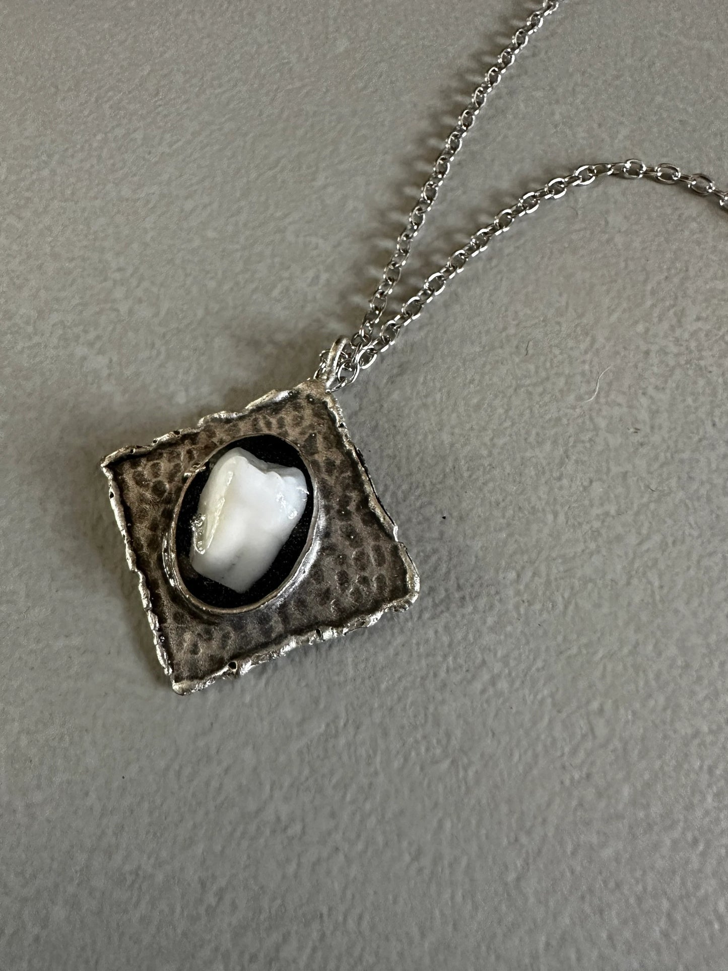 Human Molar Resin Necklace