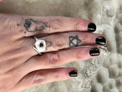 Crystal Cavity Tooth Ring
