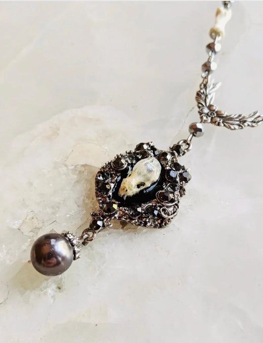 Skull Victorian Bone Necklace