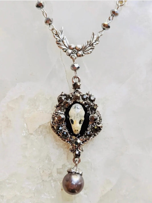 Skull Victorian Bone Necklace