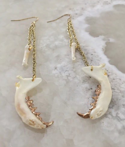 Jaw And Bone Earrings